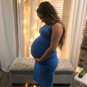 Baby Blue Maternity Dress, Good condition